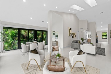 With a spectacular picture-perfect view of the lake and golf on Polo Club of Boca Raton in Florida - for sale on GolfHomes.com, golf home, golf lot