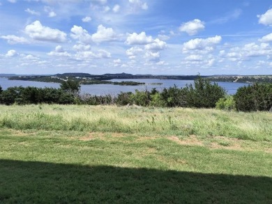 Panoramic view of Possum Kingdom Lake from the covered patio of on The Cliffs Resort in Texas - for sale on GolfHomes.com, golf home, golf lot