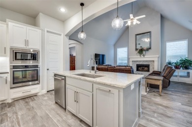 This American Legend built one story ranch home with backyard on The Tribute At the Colony in Texas - for sale on GolfHomes.com, golf home, golf lot