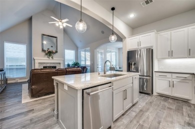 This American Legend built one story ranch home with backyard on The Tribute At the Colony in Texas - for sale on GolfHomes.com, golf home, golf lot