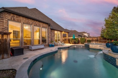 This American Legend built one story ranch home with backyard on The Tribute At the Colony in Texas - for sale on GolfHomes.com, golf home, golf lot