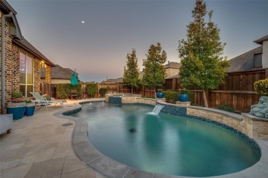 This American Legend built one story ranch home with backyard on The Tribute At the Colony in Texas - for sale on GolfHomes.com, golf home, golf lot
