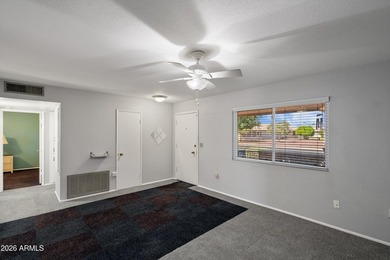 This charming Gemini twin home at 10229 N 108th Ave offers on Sun City Lakes West and East in Arizona - for sale on GolfHomes.com, golf home, golf lot