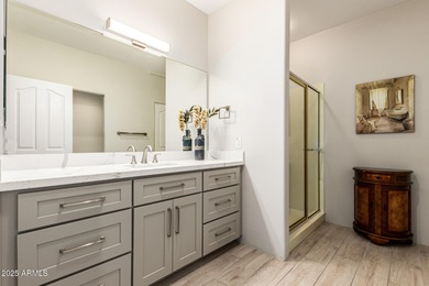 This stunning home is perfectly positioned on the Red Mountain on Red Mountain Ranch Country Club in Arizona - for sale on GolfHomes.com, golf home, golf lot