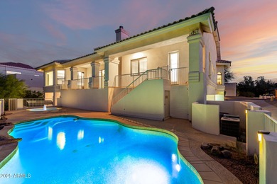 This stunning home is perfectly positioned on the Red Mountain on Red Mountain Ranch Country Club in Arizona - for sale on GolfHomes.com, golf home, golf lot