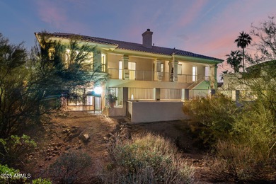 This stunning home is perfectly positioned on the Red Mountain on Red Mountain Ranch Country Club in Arizona - for sale on GolfHomes.com, golf home, golf lot