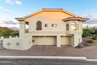 This stunning home is perfectly positioned on the Red Mountain on Red Mountain Ranch Country Club in Arizona - for sale on GolfHomes.com, golf home, golf lot