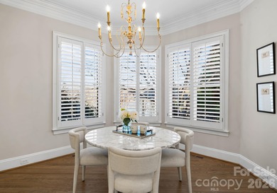 Stunning lakefront home in the exclusive gated community of on Carmel Country Club in North Carolina - for sale on GolfHomes.com, golf home, golf lot