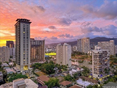 Experience elevated living in this stunning high-floor unit on Ala Wai Golf Course in Hawaii - for sale on GolfHomes.com, golf home, golf lot