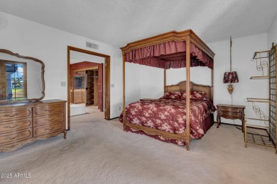 Located in a cozy 12-home community, this 3-bedroom, 2-bathroom on Mesa Country Club in Arizona - for sale on GolfHomes.com, golf home, golf lot