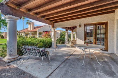 Located in a cozy 12-home community, this 3-bedroom, 2-bathroom on Mesa Country Club in Arizona - for sale on GolfHomes.com, golf home, golf lot