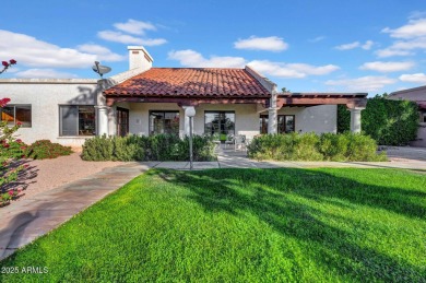 Located in a cozy 12-home community, this 3-bedroom, 2-bathroom on Mesa Country Club in Arizona - for sale on GolfHomes.com, golf home, golf lot