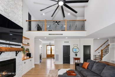 Welcome to this stunning & charming farmhouse-style home on River Golf and County Club at Lake Royale in North Carolina - for sale on GolfHomes.com, golf home, golf lot