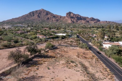 Spectacular large 1.41 acre lot with COMPLETE CAMELBACK MOUNTAIN on Paradise Valley Country Club in Arizona - for sale on GolfHomes.com, golf home, golf lot