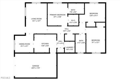Nestled on a private corner lot, this 3-bedroom, 2-bath home on River Hall Country Club in Florida - for sale on GolfHomes.com, golf home, golf lot