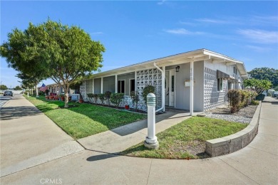 Charming corner end unit in private and peaceful Mutual 3 at on Leisure World Seal Beach Golf Course in California - for sale on GolfHomes.com, golf home, golf lot