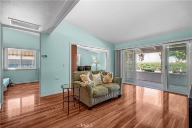 Charming corner end unit in private and peaceful Mutual 3 at on Leisure World Seal Beach Golf Course in California - for sale on GolfHomes.com, golf home, golf lot