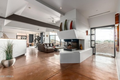 This contemporary home offers exceptionally elevated & stunning on Desert Mountain Golf Club - Renegade Course in Arizona - for sale on GolfHomes.com, golf home, golf lot