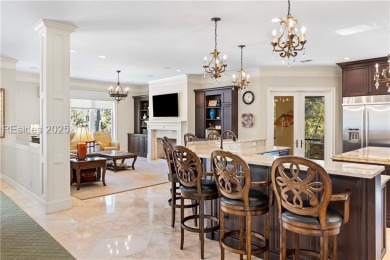 This expansive home is an entertainer's dream, featuring an open on Long Cove Club in South Carolina - for sale on GolfHomes.com, golf home, golf lot