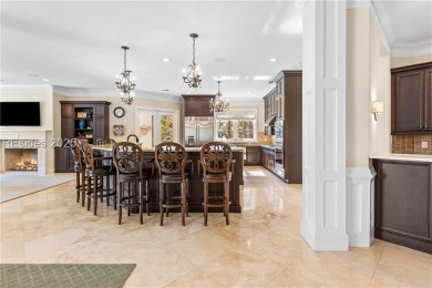 This expansive home is an entertainer's dream, featuring an open on Long Cove Club in South Carolina - for sale on GolfHomes.com, golf home, golf lot