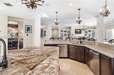 This expansive home is an entertainer's dream, featuring an open on Long Cove Club in South Carolina - for sale on GolfHomes.com, golf home, golf lot