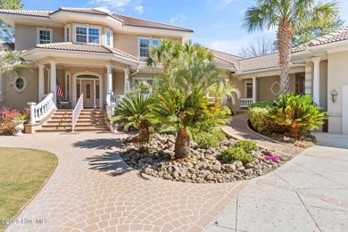 Stunning Custom Estate with Golf & Pond Views located on a on Members Club At St. James Plantation in North Carolina - for sale on GolfHomes.com, golf home, golf lot