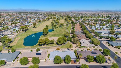 Enjoy breathtaking views of the pond, fountain, and 3rd hole of on Pebblebrook Golf Course in Arizona - for sale on GolfHomes.com, golf home, golf lot
