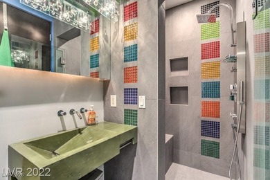 Renowned Architect Eric Strain created this stunning, unique on Bears Best Las Vegas Golf Club in Nevada - for sale on GolfHomes.com, golf home, golf lot