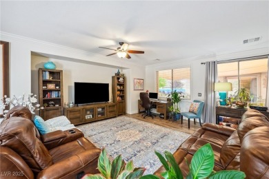 Stunning home with casita, gated courtyard, and lush on Mountain Falls Golf Course in Nevada - for sale on GolfHomes.com, golf home, golf lot