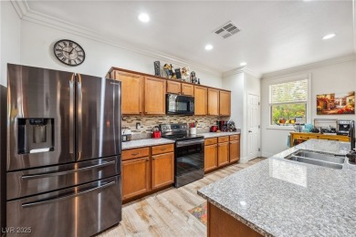 Stunning home with casita, gated courtyard, and lush on Mountain Falls Golf Course in Nevada - for sale on GolfHomes.com, golf home, golf lot