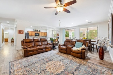 Stunning home with casita, gated courtyard, and lush on Mountain Falls Golf Course in Nevada - for sale on GolfHomes.com, golf home, golf lot