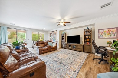 Stunning home with casita, gated courtyard, and lush on Mountain Falls Golf Course in Nevada - for sale on GolfHomes.com, golf home, golf lot