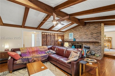 Discover this mid-century modern home in desirable Royal Pines on Ladys Island Country Club in South Carolina - for sale on GolfHomes.com, golf home, golf lot