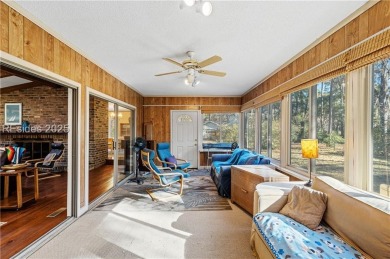 Discover this mid-century modern home in desirable Royal Pines on Ladys Island Country Club in South Carolina - for sale on GolfHomes.com, golf home, golf lot