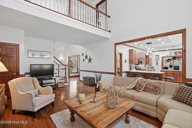 Custom-built 3BR/3.5BA brick Cape Cod situated on the 3rd on Sound Golf Links at Albemarle Plantation in North Carolina - for sale on GolfHomes.com, golf home, golf lot