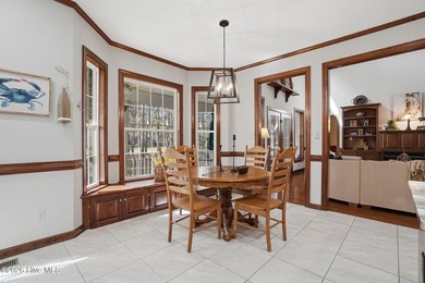 Custom-built 3BR/3.5BA brick Cape Cod situated on the 3rd on Sound Golf Links at Albemarle Plantation in North Carolina - for sale on GolfHomes.com, golf home, golf lot