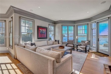 This exclusive property, nestled on one of only 32 deep-water on Colleton River Plantation Club in South Carolina - for sale on GolfHomes.com, golf home, golf lot