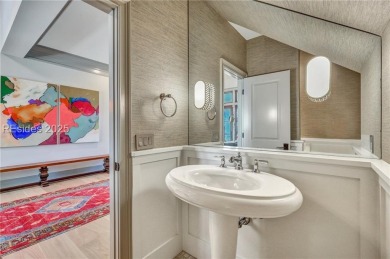 This exclusive property, nestled on one of only 32 deep-water on Colleton River Plantation Club in South Carolina - for sale on GolfHomes.com, golf home, golf lot