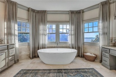 This exclusive property, nestled on one of only 32 deep-water on Colleton River Plantation Club in South Carolina - for sale on GolfHomes.com, golf home, golf lot