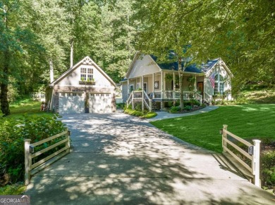 Step into serenity and style in this stunning craftsman-style on White Path Golf Club in Georgia - for sale on GolfHomes.com, golf home, golf lot