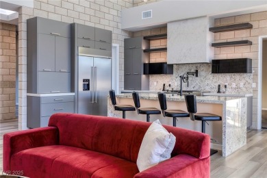This stunning single-story smart home blends luxury with on Reflection Bay Golf Club in Nevada - for sale on GolfHomes.com, golf home, golf lot