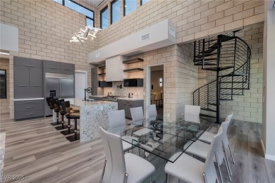 This stunning single-story smart home blends luxury with on Reflection Bay Golf Club in Nevada - for sale on GolfHomes.com, golf home, golf lot