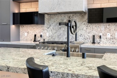 This stunning single-story smart home blends luxury with on Reflection Bay Golf Club in Nevada - for sale on GolfHomes.com, golf home, golf lot