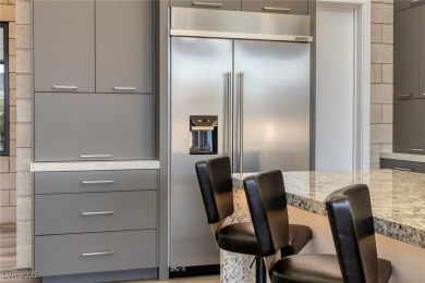 This stunning single-story smart home blends luxury with on Reflection Bay Golf Club in Nevada - for sale on GolfHomes.com, golf home, golf lot