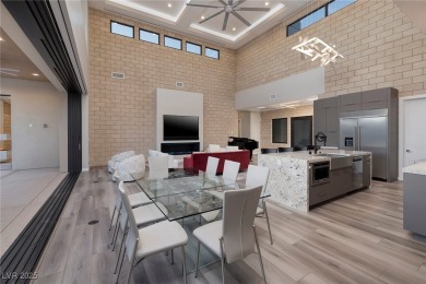 This stunning single-story smart home blends luxury with on Reflection Bay Golf Club in Nevada - for sale on GolfHomes.com, golf home, golf lot