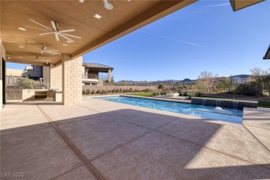 This stunning single-story smart home blends luxury with on Reflection Bay Golf Club in Nevada - for sale on GolfHomes.com, golf home, golf lot