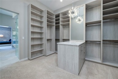 This stunning single-story smart home blends luxury with on Reflection Bay Golf Club in Nevada - for sale on GolfHomes.com, golf home, golf lot