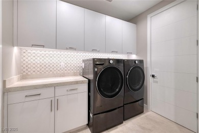 This stunning single-story smart home blends luxury with on Reflection Bay Golf Club in Nevada - for sale on GolfHomes.com, golf home, golf lot