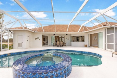 This TURN-KEY FURNISHED, custom-built pool home by Newport Homes on Rotonda Golf and Country Club The Links Course in Florida - for sale on GolfHomes.com, golf home, golf lot