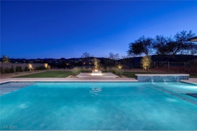This stunning single-story smart home blends luxury with on Reflection Bay Golf Club in Nevada - for sale on GolfHomes.com, golf home, golf lot